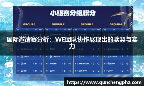 国际邀请赛分析：WE团队协作展现出的默契与实力
